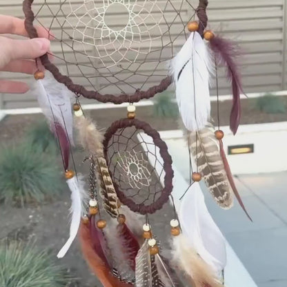 Double Ring Dreamcatcher | Handmade Boho Wall Decor | In Whispers